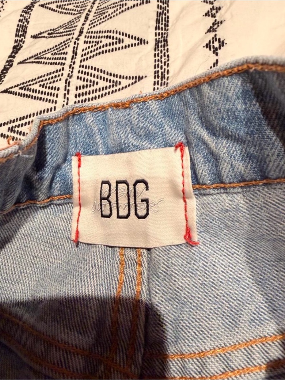BDG Light Blue Distressed Straight-Leg Jeans - Picture 2 of 3